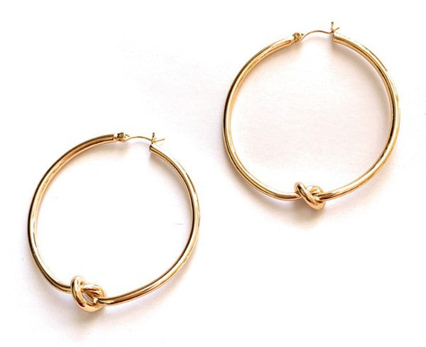 Love Knot Hoop Earrings